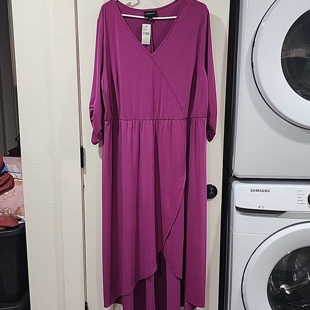 LANE BRYANT DRESS 18/20 PURPLE NWT! BEAUTIFUL 😍